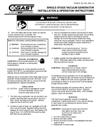 Single-Staged Vacuum Generator Series Operation & Maintenance Manual